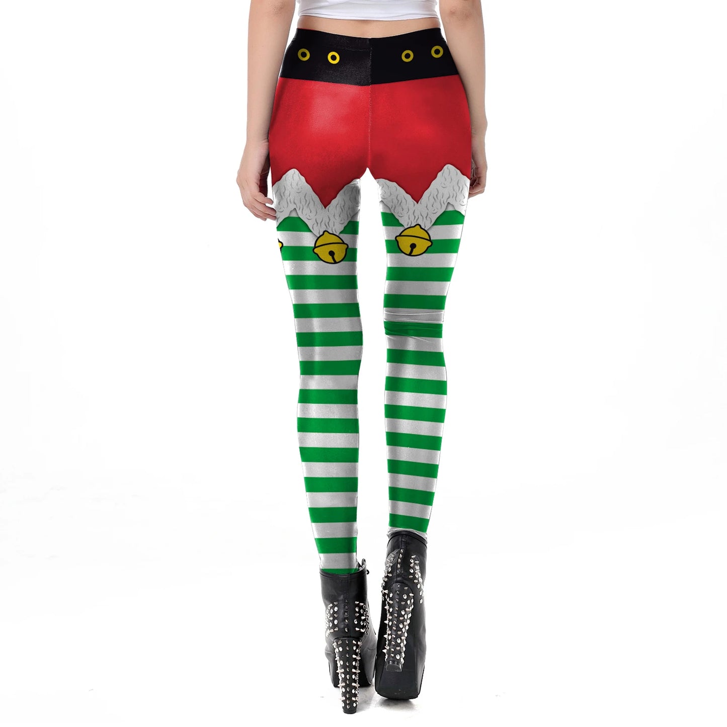Warm Cozy Festive Christmas Knit Leggings for Women