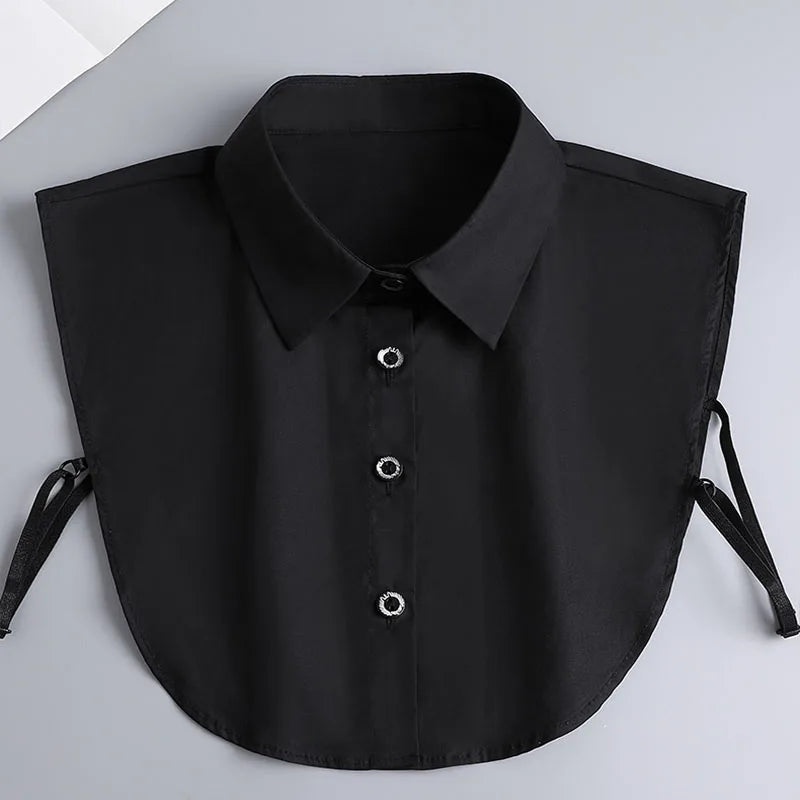 White Fake Collar Shirt Women Shawl Detachable Shirt Collar Lace False Collar Lapel Blouse Women Clothes Accessories Faux Col