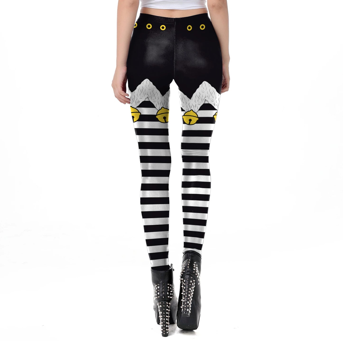 Warm Cozy Festive Christmas Knit Leggings for Women