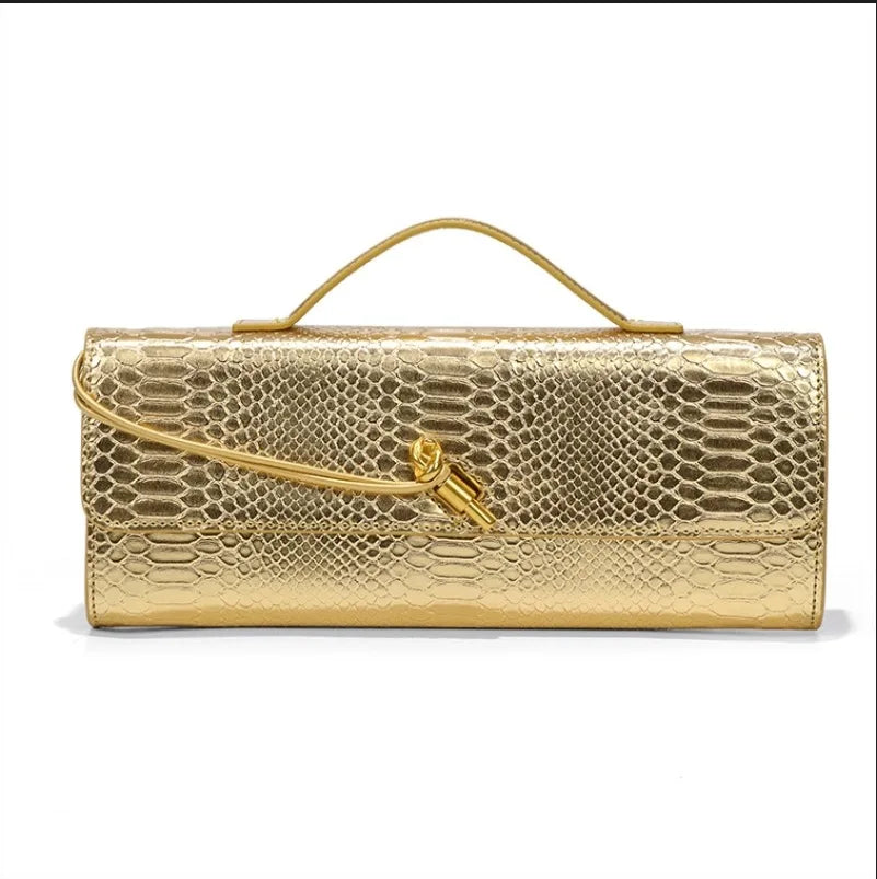 2025 Women's New Waterproof Evening Shoulder Bag with Lock Strap and Two Handles/Closures for Beach Use and Christmas Fashion