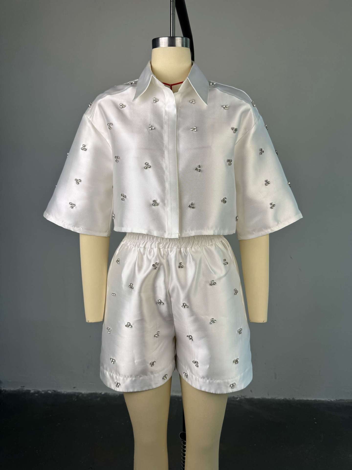 Three Quarter Sleeve Top Two Piece Set