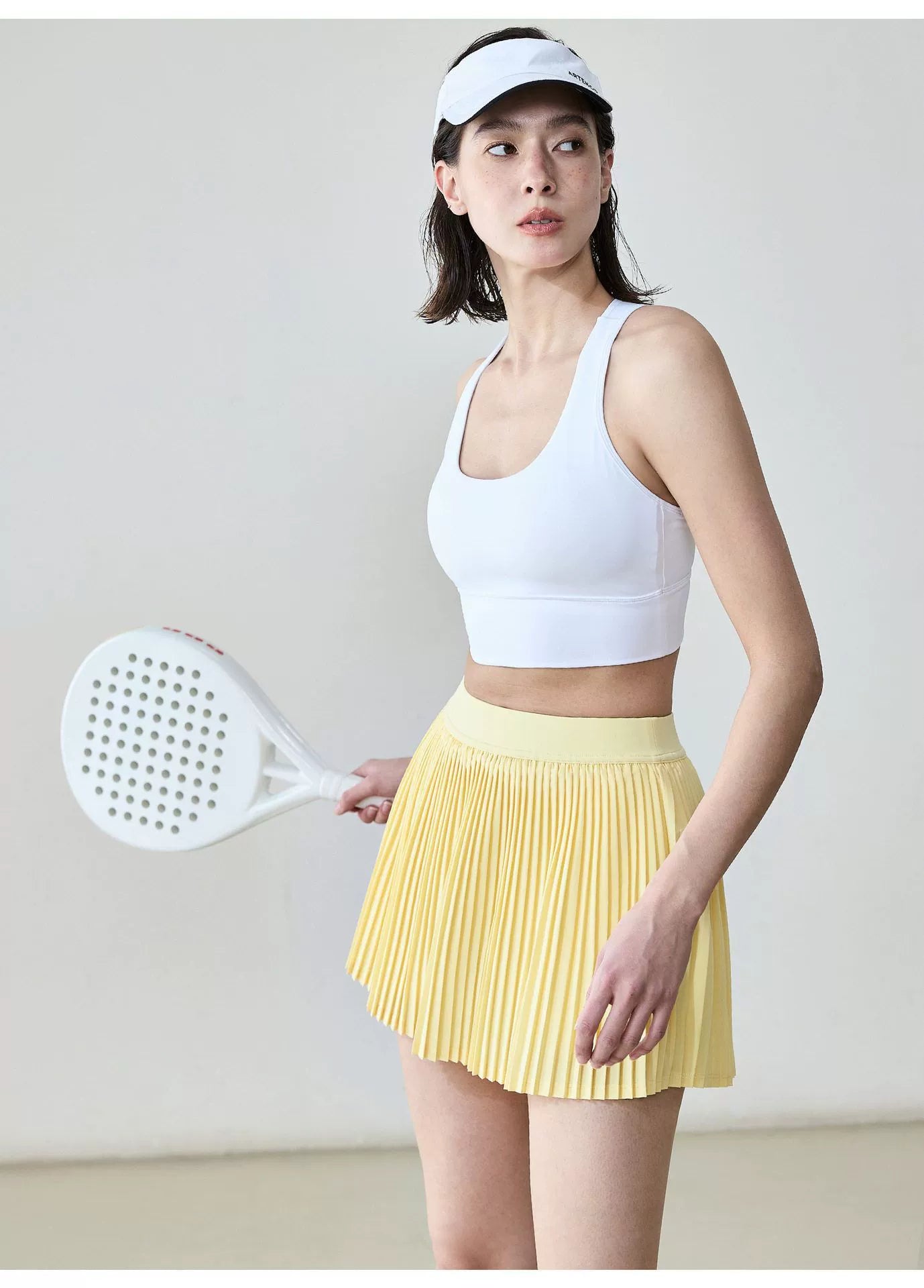 New Summer Running Shorts Built-in Side Pocket False 2 Pieces Tennis Mini Skirt Cooling Quick Dry Breathable Yoga Skirt Women