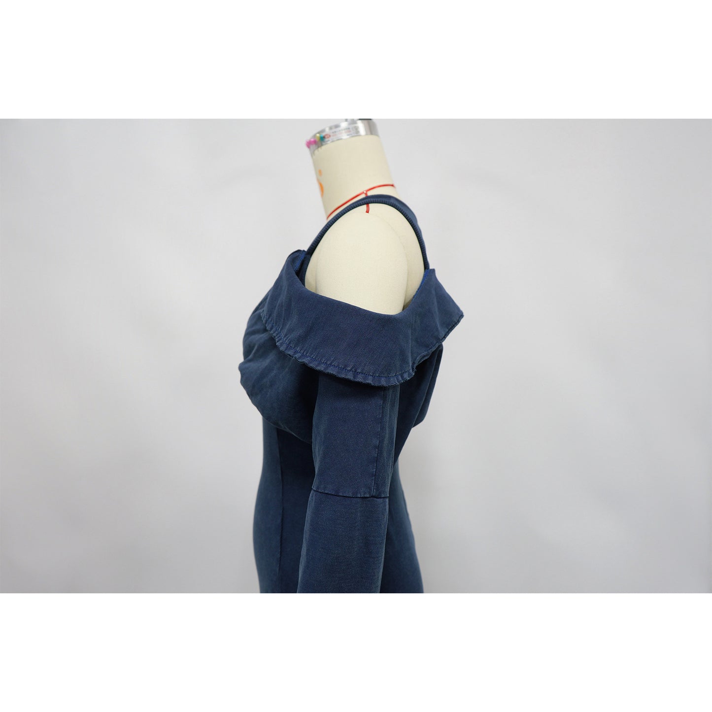 CM.YAYA Fashion Women Knit Ribbed Long Sleeve Moto Biker Jumpsuits Strap Autumn Washed Streetwear Slim One Piece Suit Romper