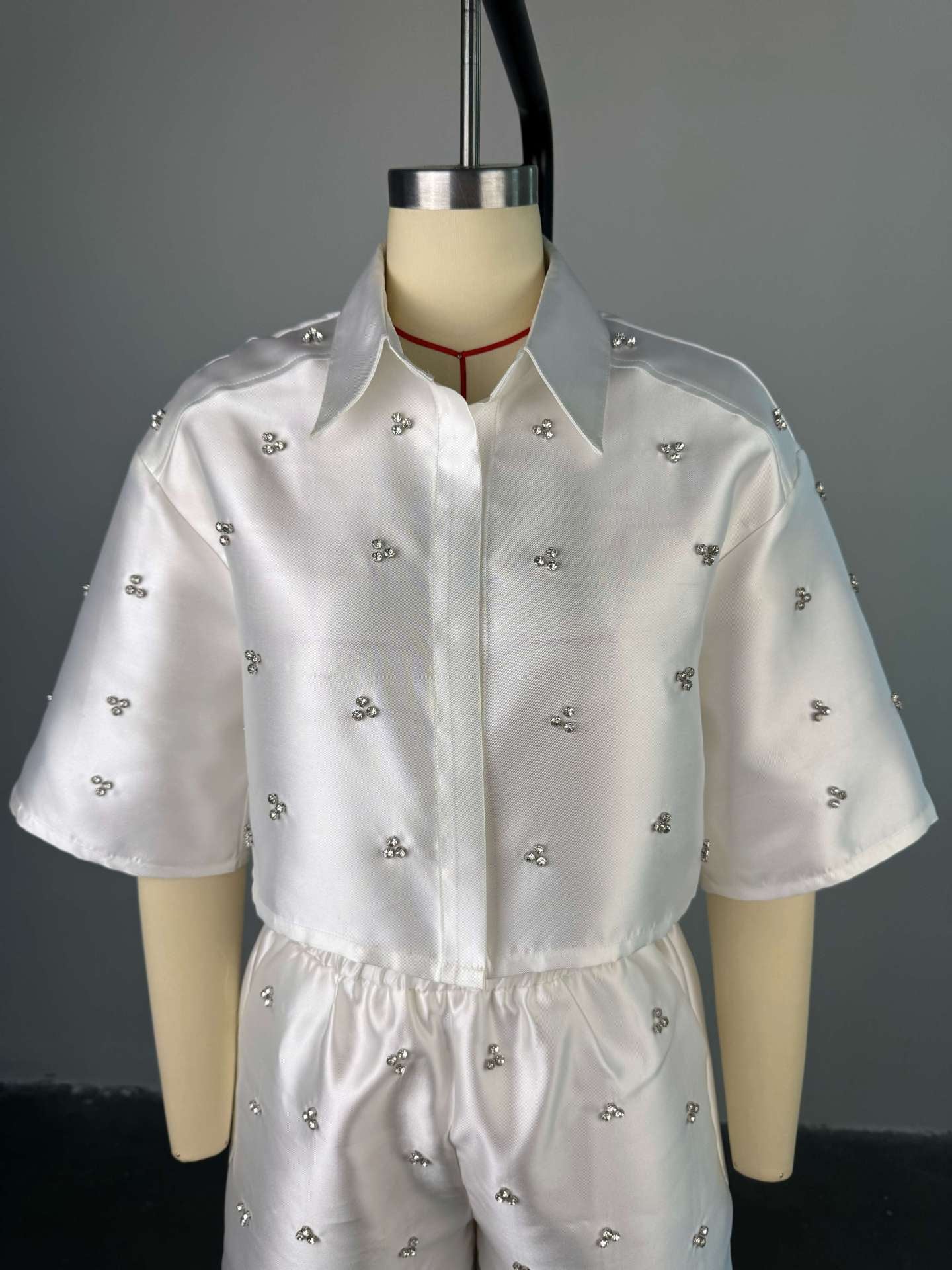 Three Quarter Sleeve Top Two Piece Set