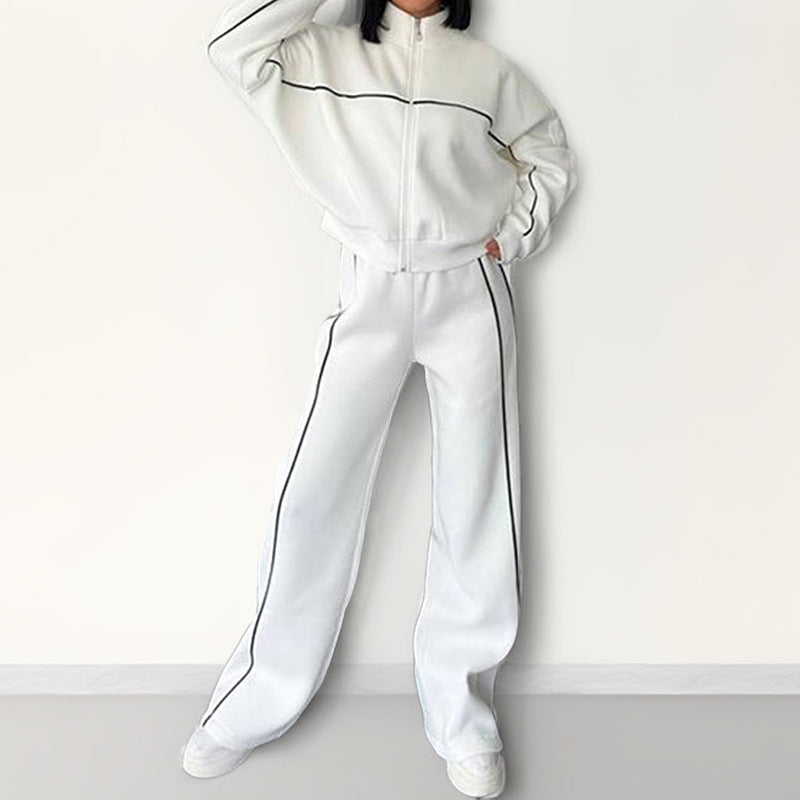 Casual Hooded Tracksuit Set
