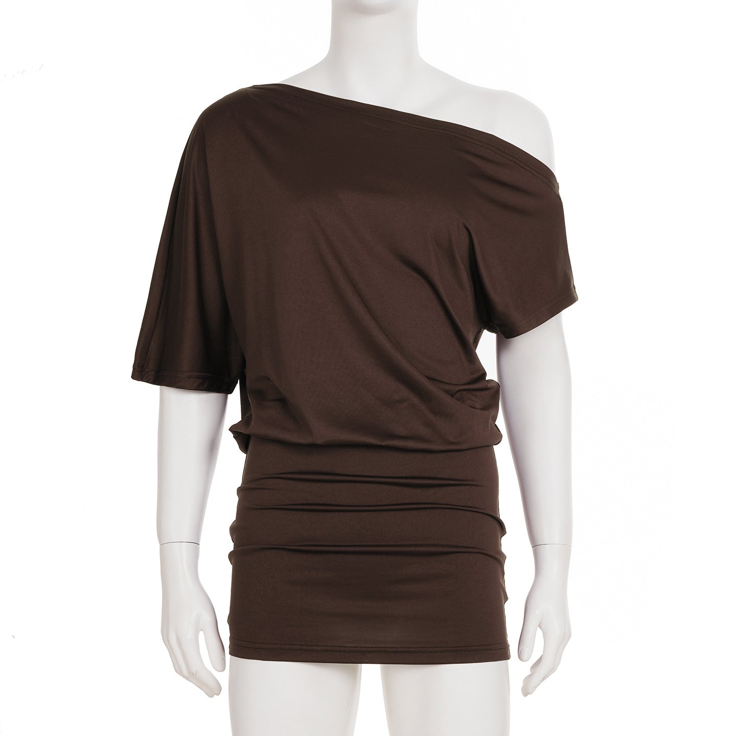 BOOFEENAA Asymmetrical Off Shoulder Mini Dresses 2025 Woman Clothes Fashion Sexy Summer Dress C77-BB20