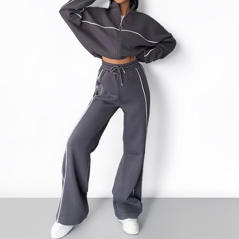 Casual Hooded Tracksuit Set