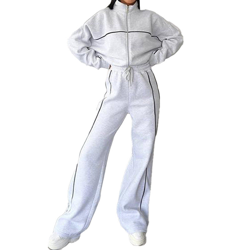 Casual Hooded Tracksuit Set