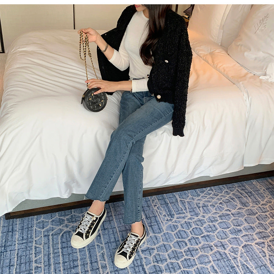 Cozy O Neck Cardigan With Pockets