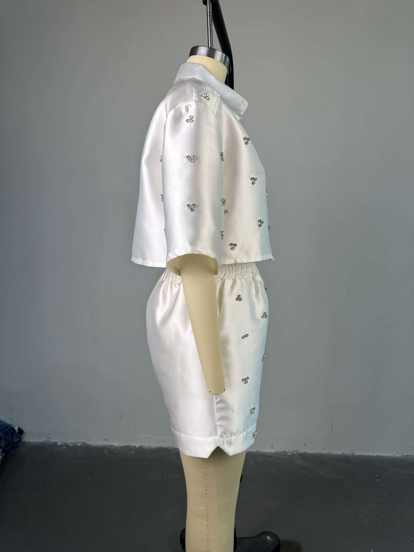 Three Quarter Sleeve Top Two Piece Set