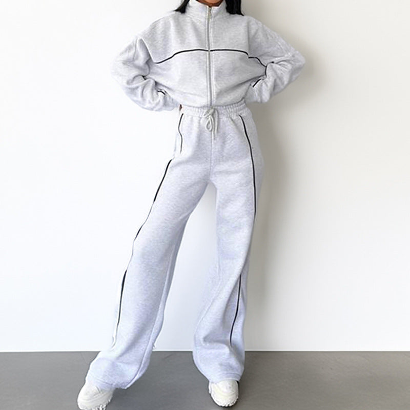 Casual Hooded Tracksuit Set