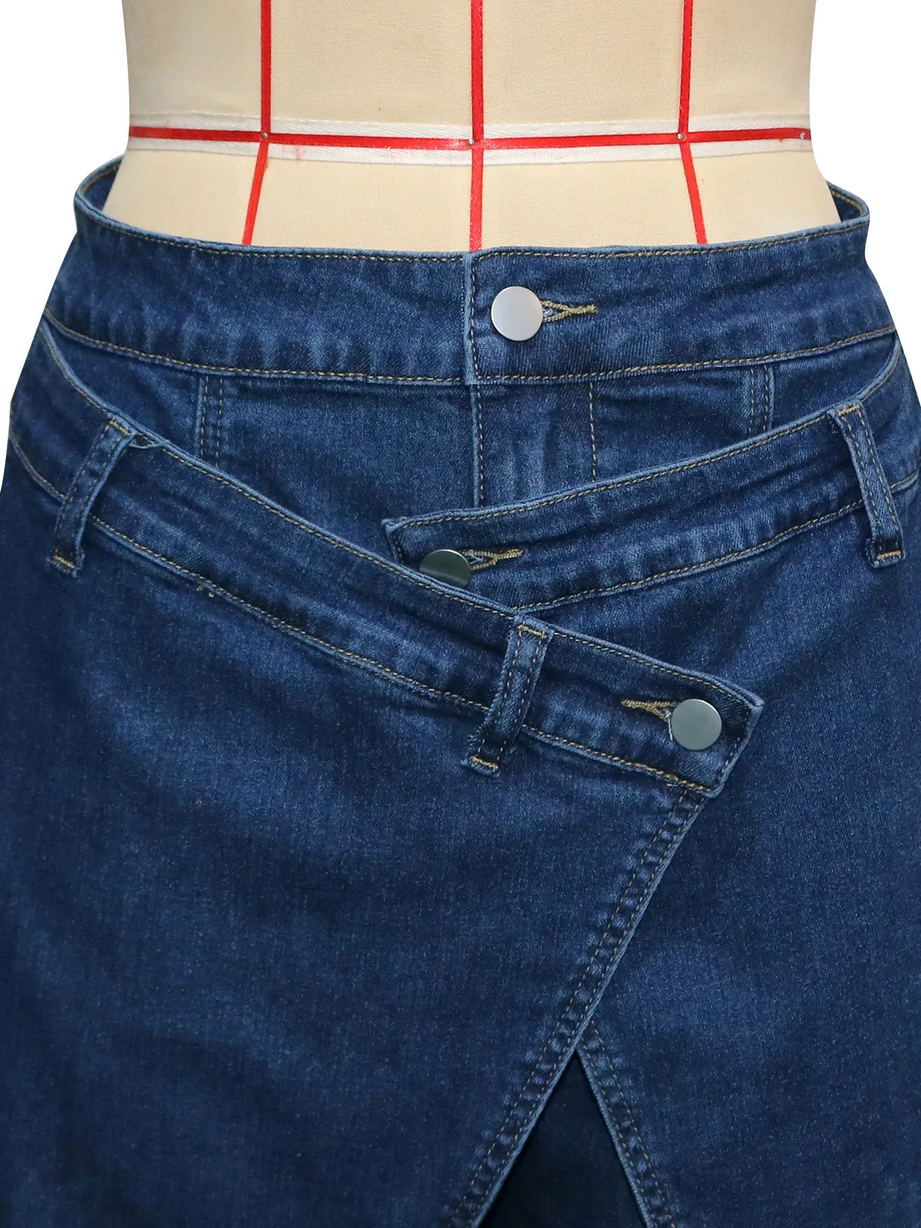 Vintage Washed High Waist Wide Leg Denim Jeans for Women
