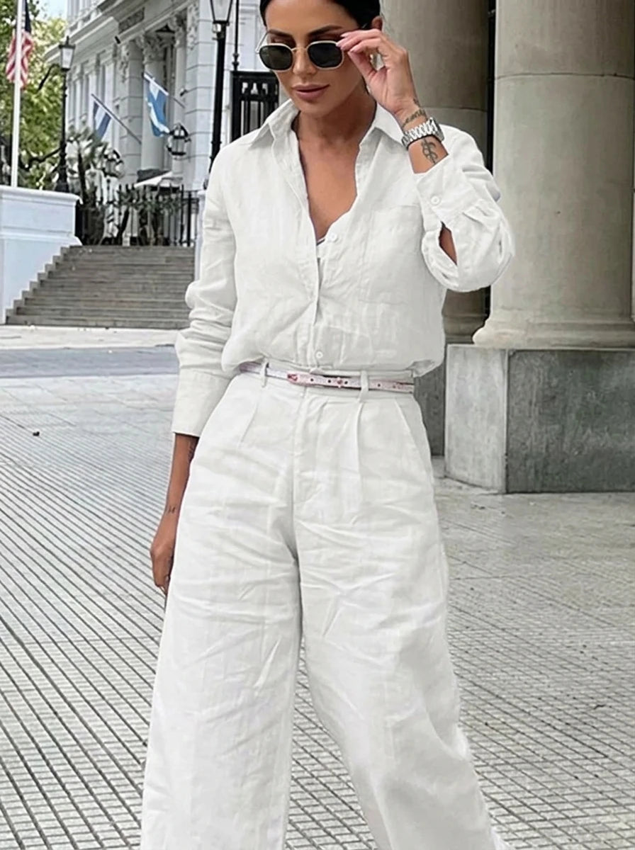 Bonboho 2026 New Women's Solid Color Cotton Linen Shirt Top Single Breasted Minimalist Office Wear T-shirt Summer Casual Blouse