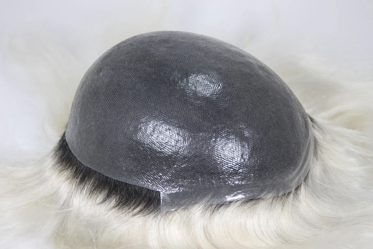 Natural Remy Hair Thin Skin Toupee Hair System for Men