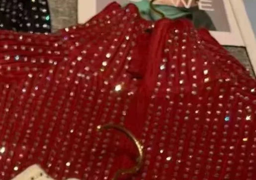 Luxury Style Sparkle Diamonds Autumn Winter 2025 Thick Knitted Cardigan Sweater Women's Long Sleeve Zipper Up Outwear Coat Top