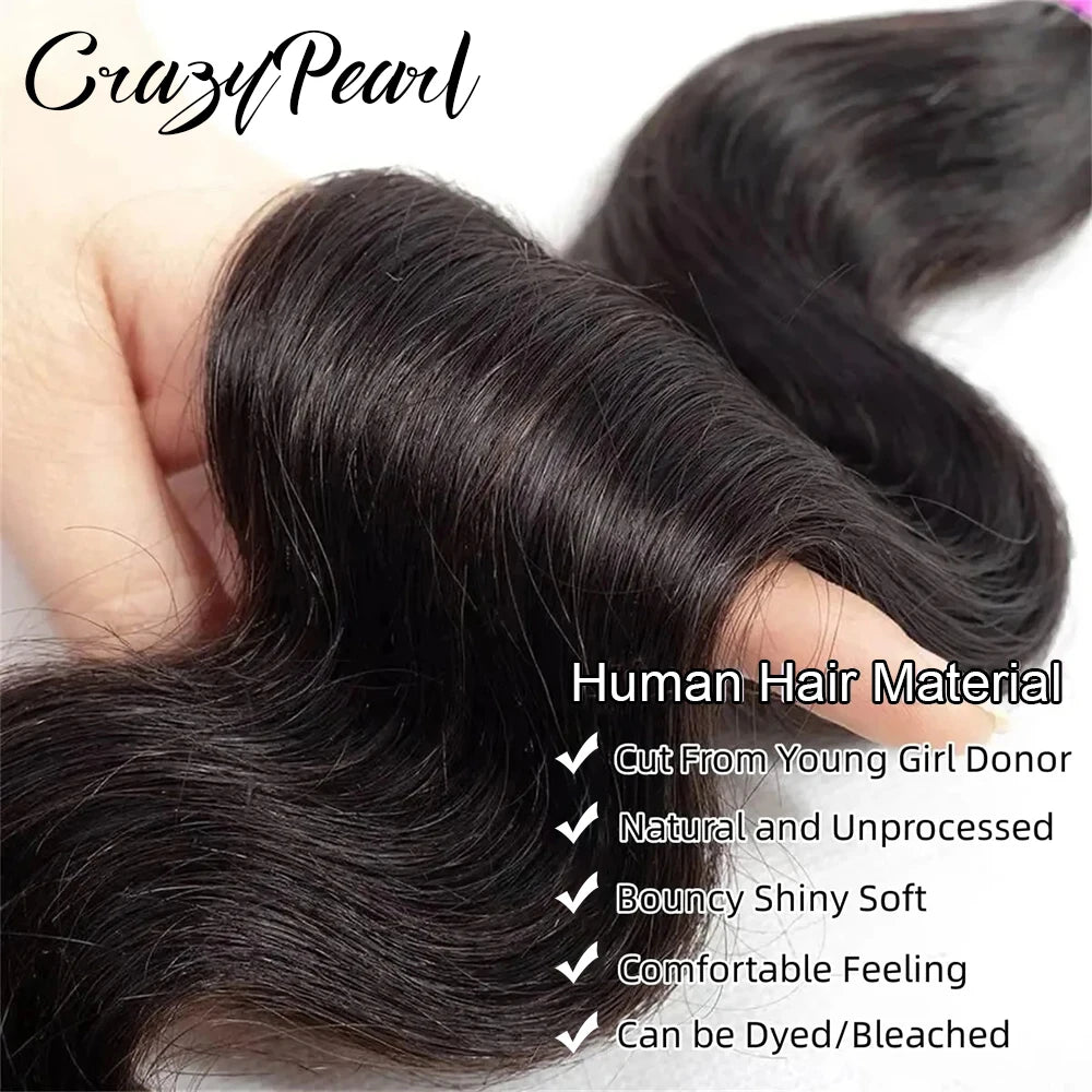 Unprocessed Body Wave Human Hair Bundles for Women