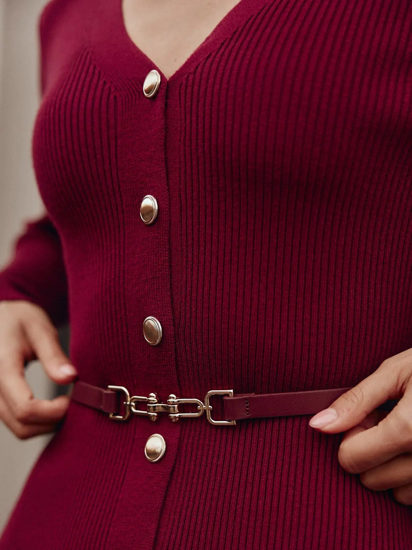 Cryptographic Fall Winter Knitted Button Sweaters Midi Dress Elegant Outfits Long Sleeve Split Bodycon Cardigan Dresses Clothes