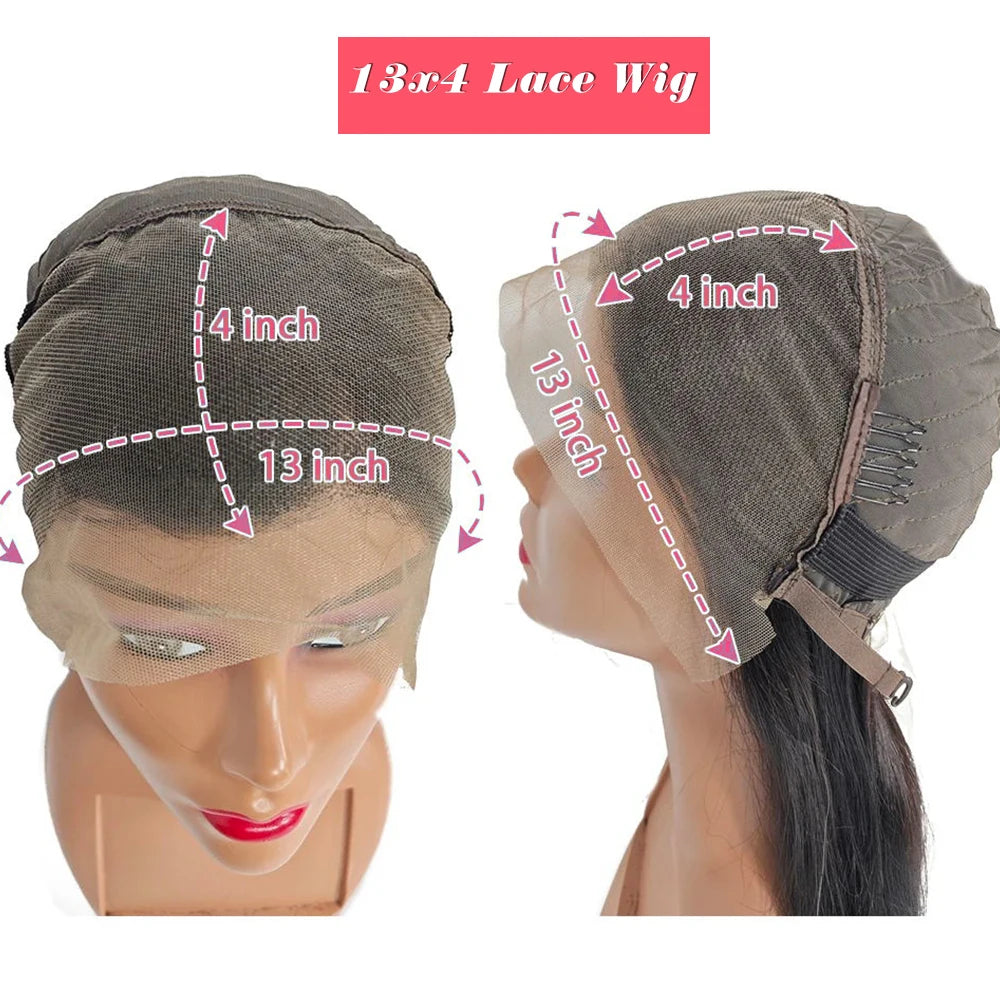 HD Straight Brazilian Human Hair Bob Lace Front Wig for Women