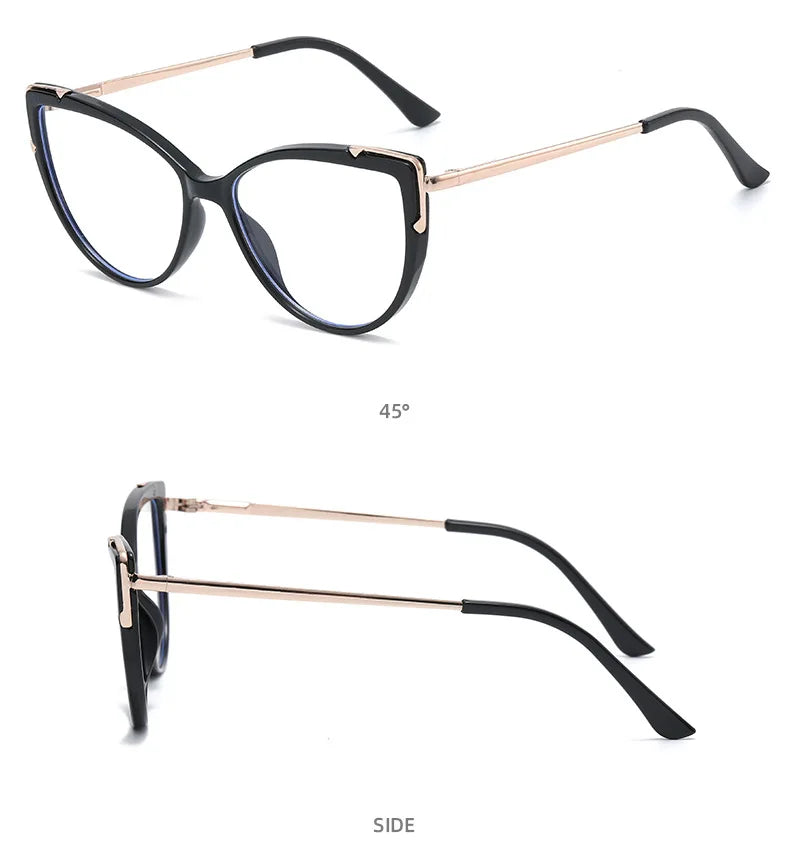 Cat Eye Fashion Blue Light Reading Glasses for Women