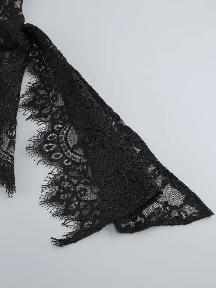Lace Patchwork Corset Dress