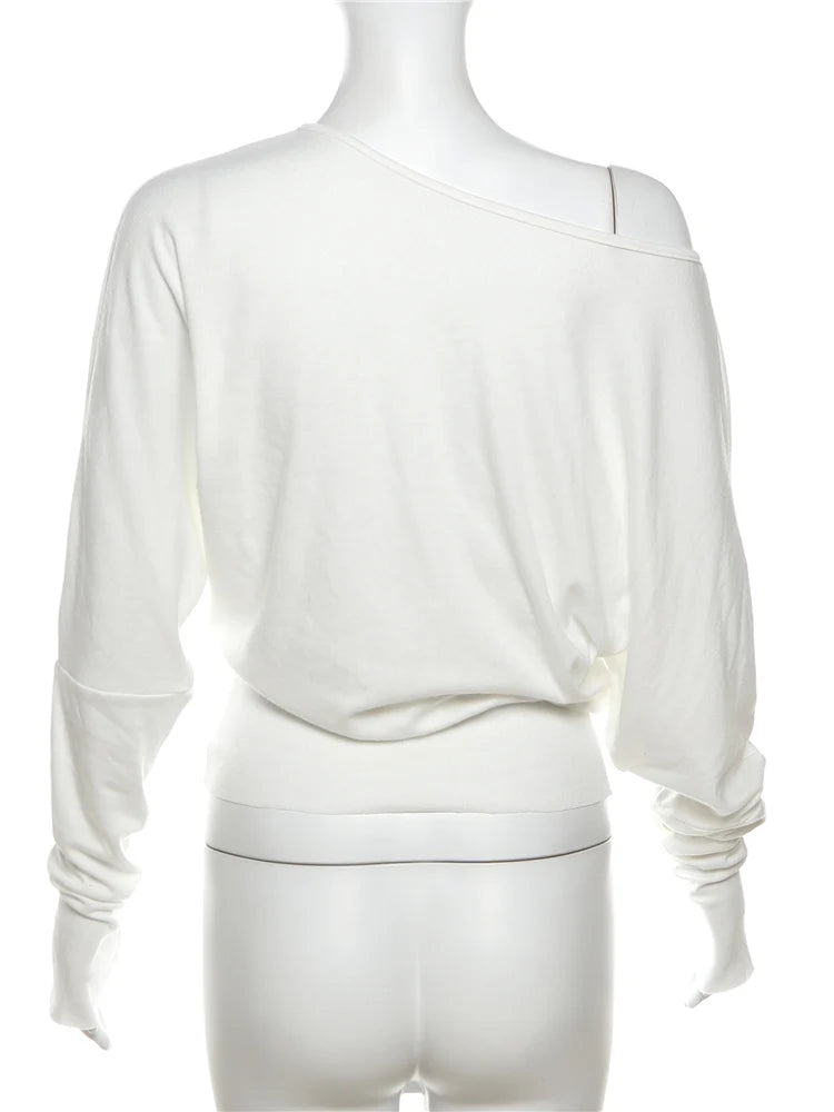 Skew Collar Long Sleeve Tee