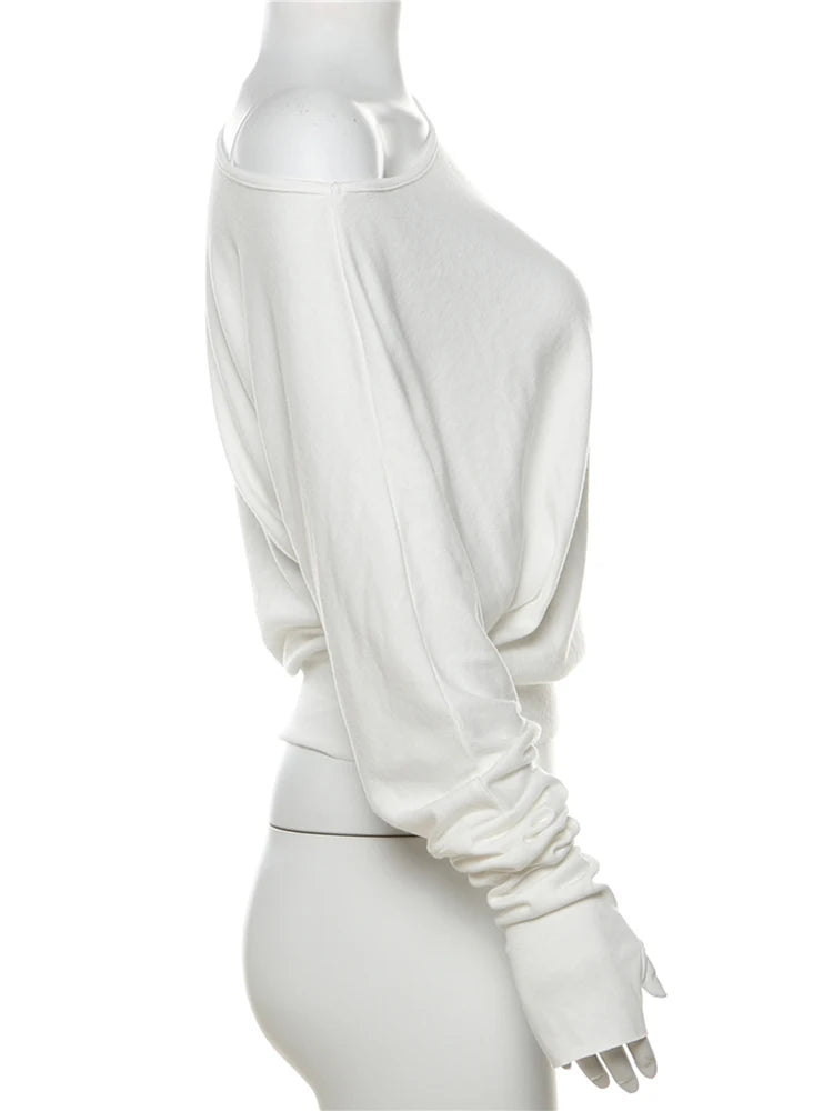 Skew Collar Long Sleeve Tee