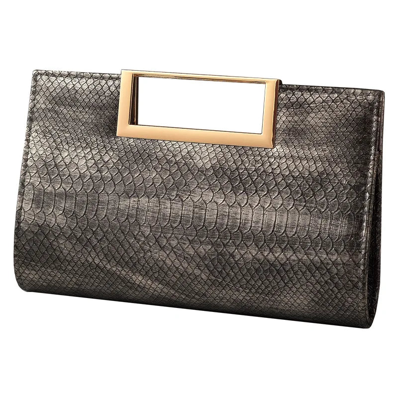 Elegant Alligator Pattern Clutch Crossbody Bag for Women