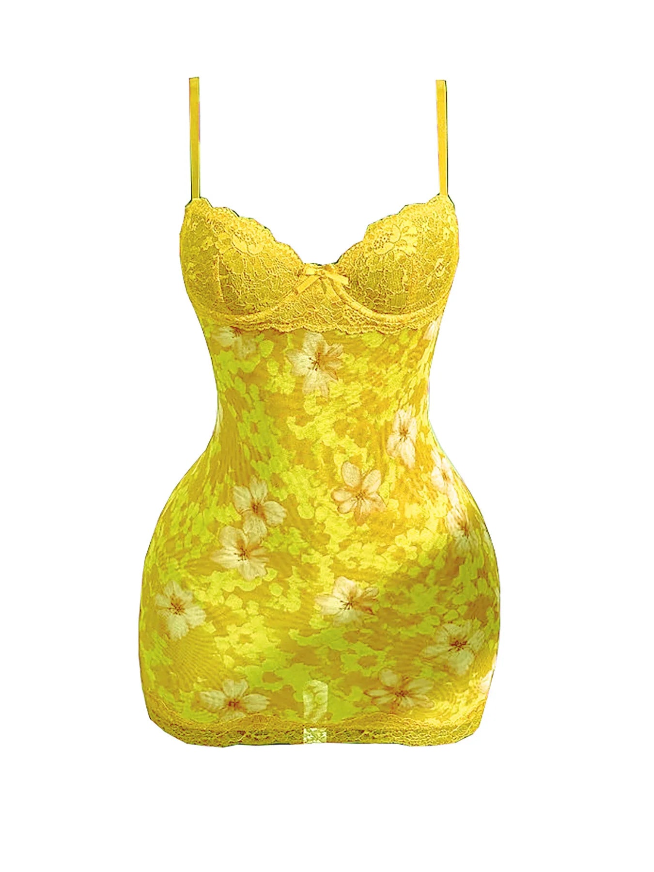 Leopard Print Lace Spaghetti Strap Bodycon Dress for Women