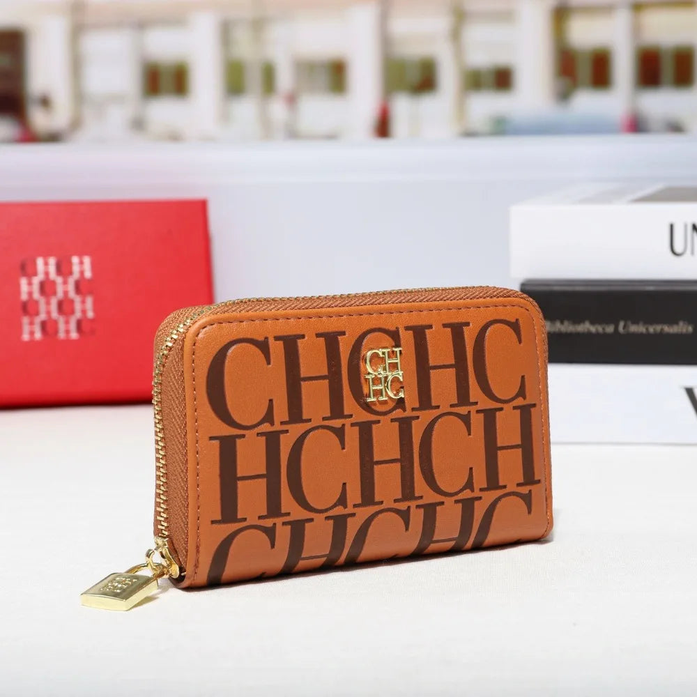Multifunctional Zippered Key Card Holder Pouch for Women