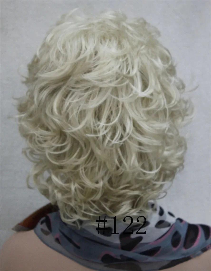 Short Curly Synthetic Wig With Comfortable Fit For Women