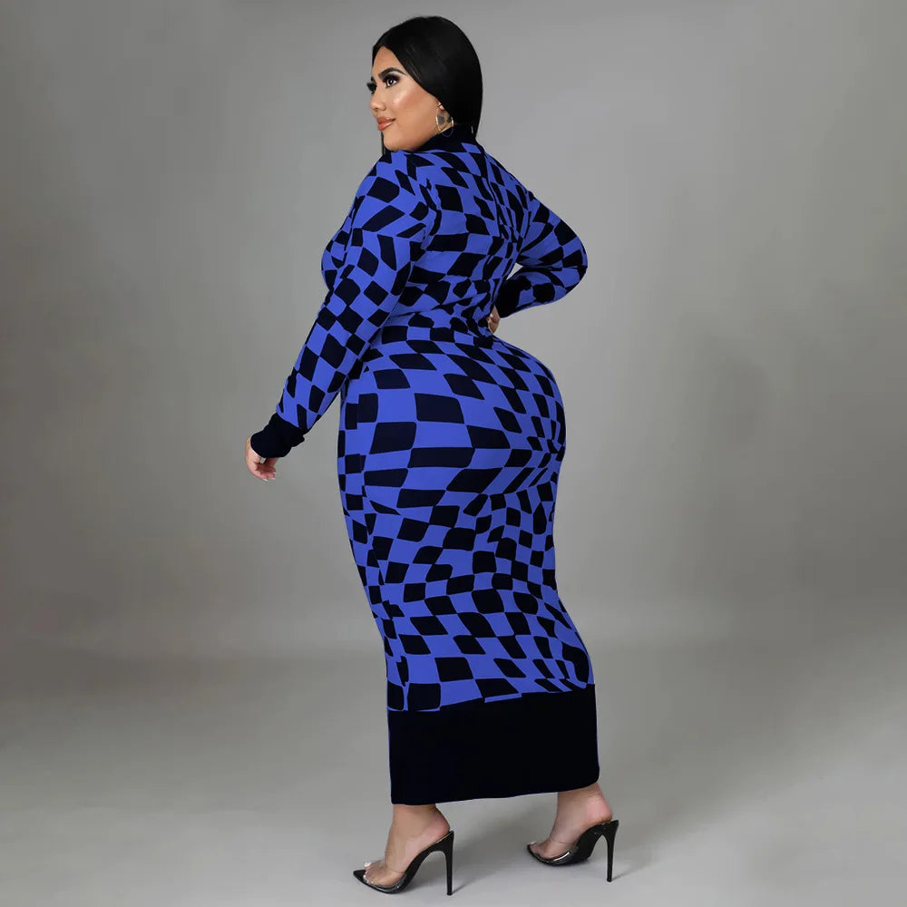 Colorful African Dashiki Print Traditional Dress for Women