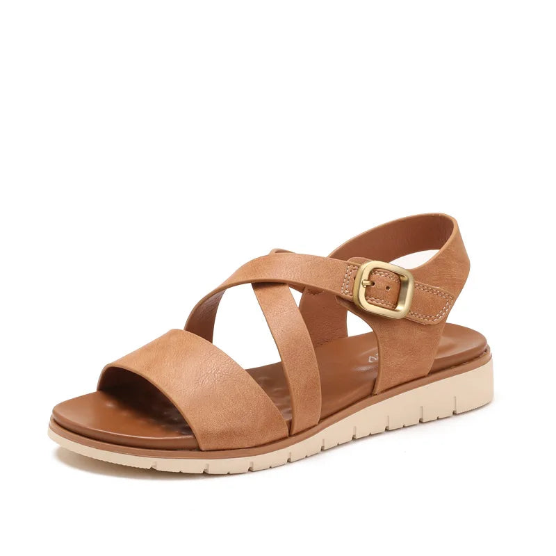 Summer Lightweight Single Strap Wedge Sandals for Women