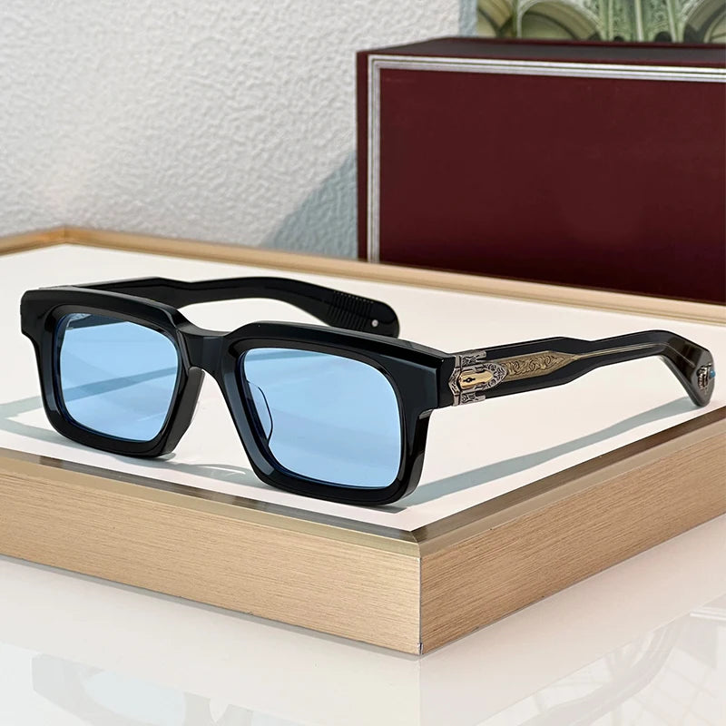 Classic Square Acetate Frame Sunglasses for Women