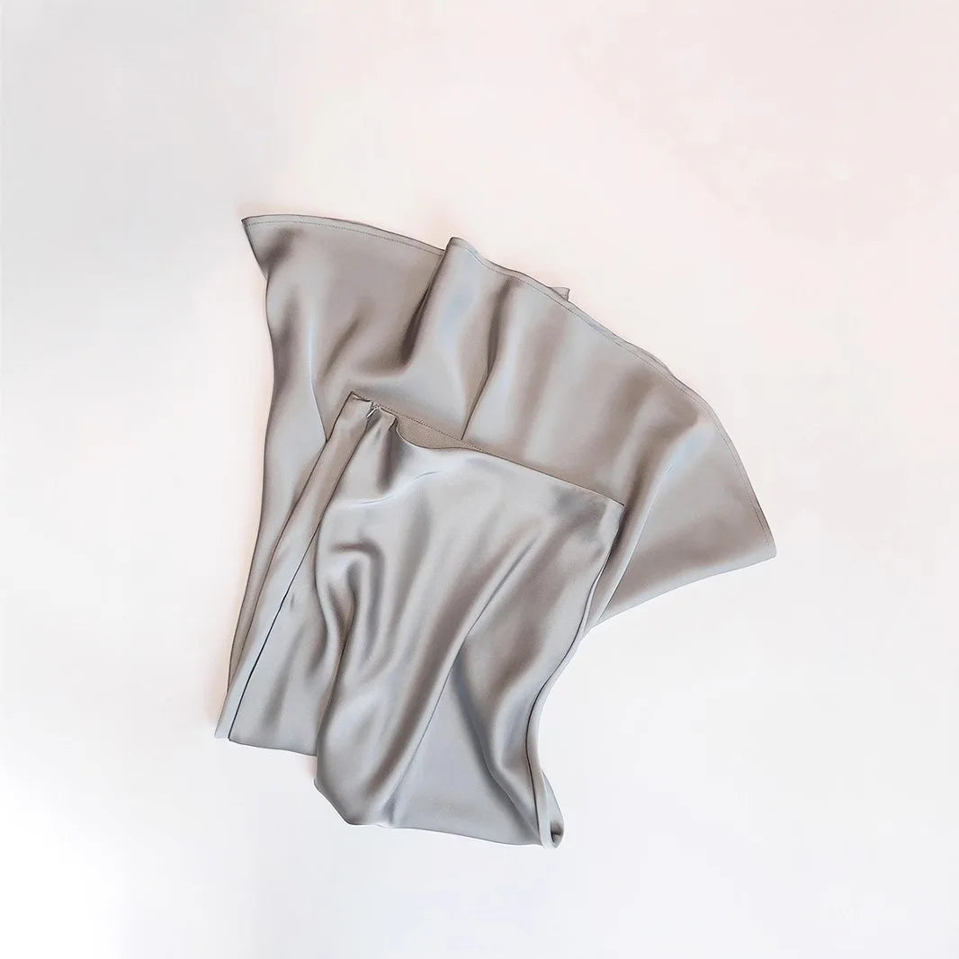 Chic Solid Color High-Waisted Fishtail Skirt for Women