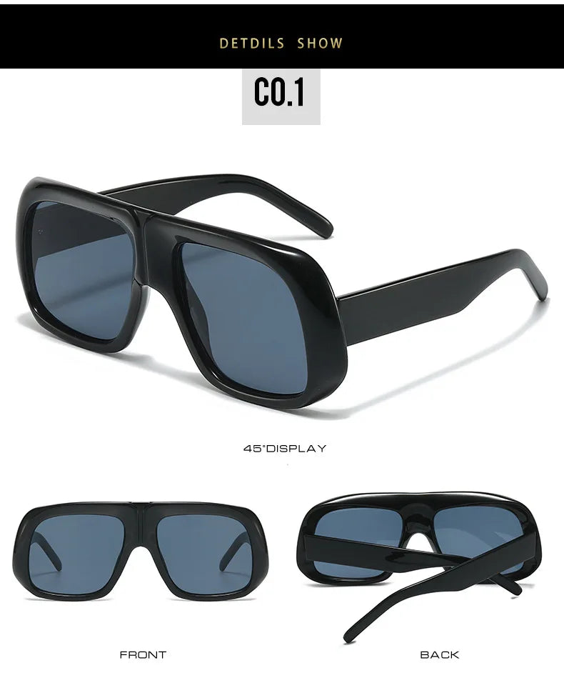 Oversized Square Gradient Sunglasses