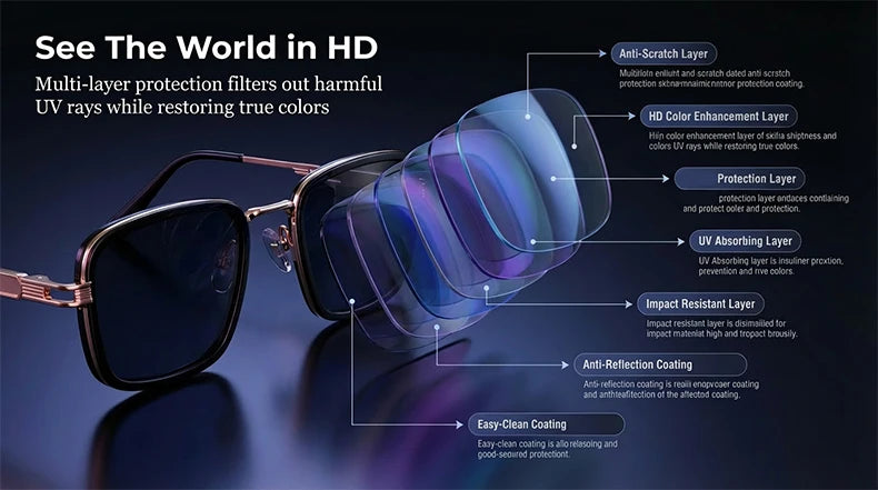 Women's Polarized Square Sunglasses