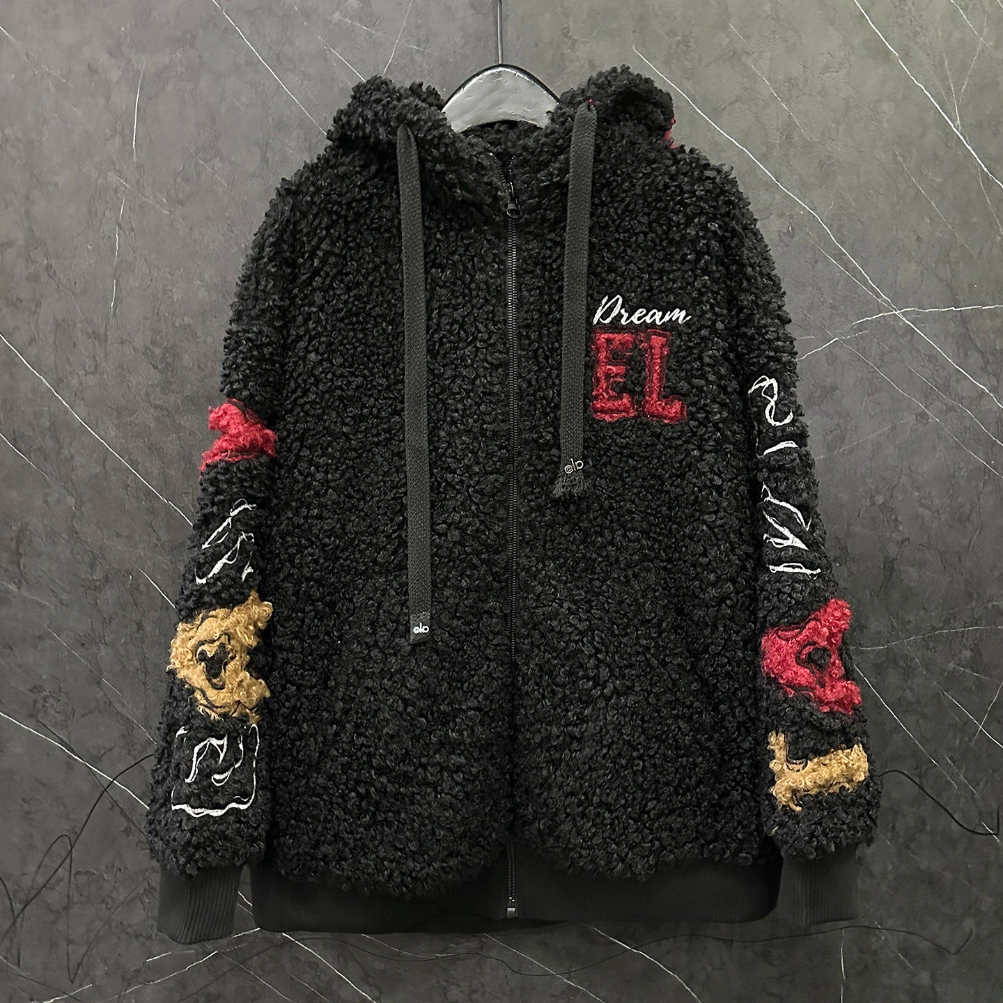 Fashion Autumn Winter Fluffy Overcoat Cute Minnie Loose Hooded Zip Cardigans Coat Mid-long Long Sleeve Sweet Lambswool Jacket