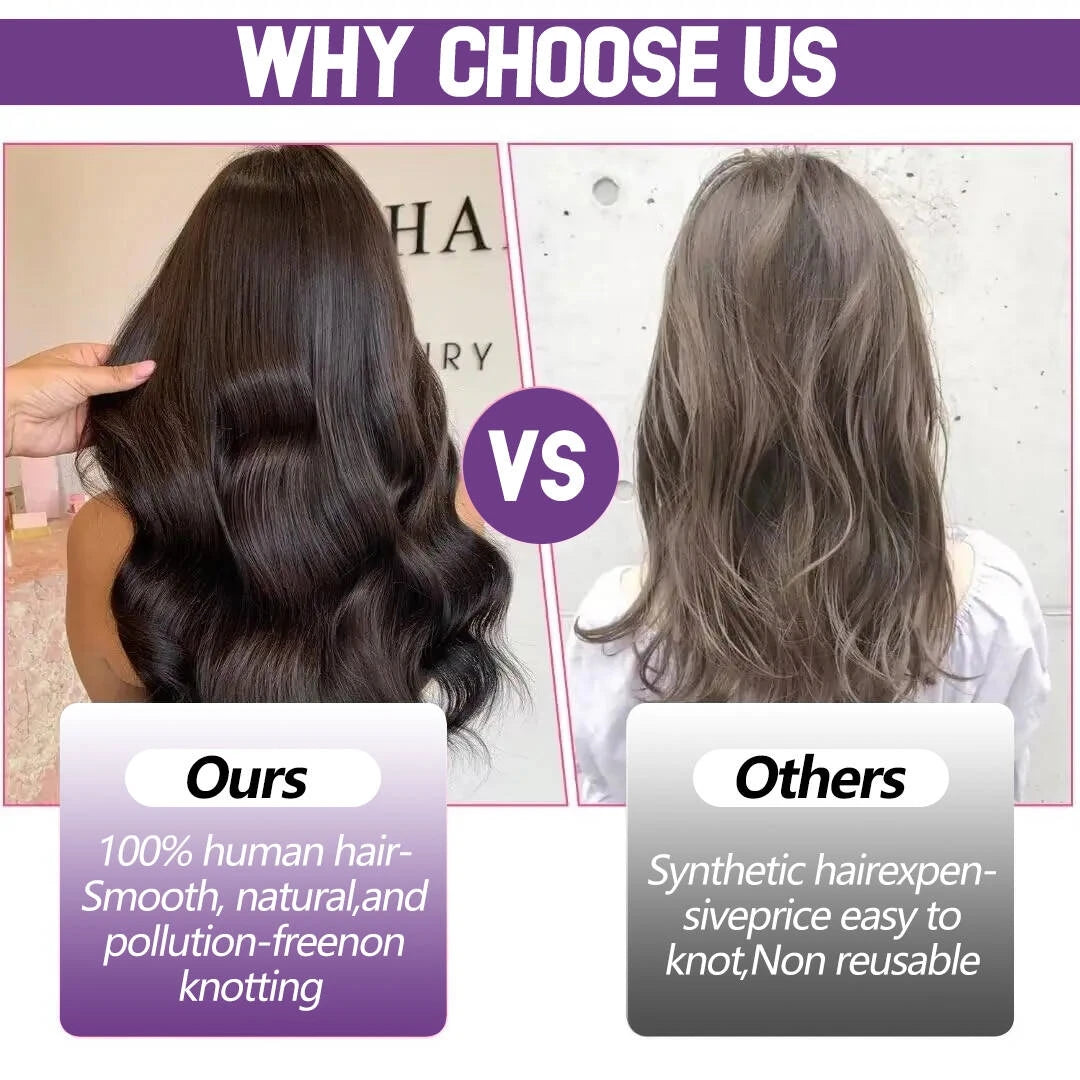 Body Wave Human Hair Drawstring Ponytail for Women