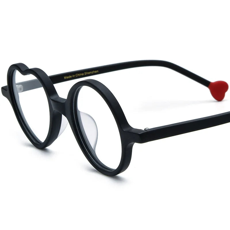 Colorful Heart Frame Fashion Glasses