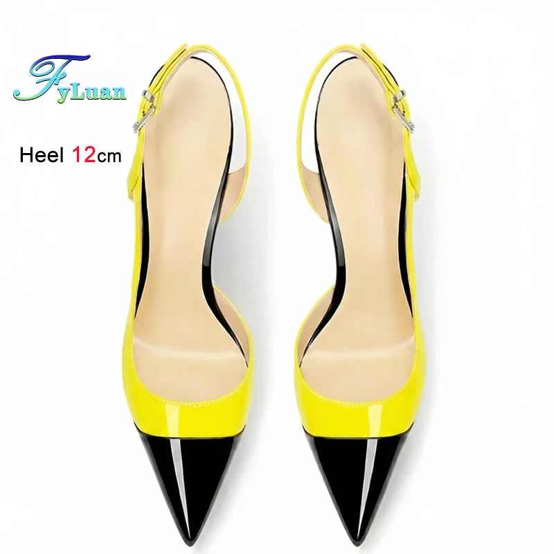 Pointed Toe High Heel Slingback Sandals for Women