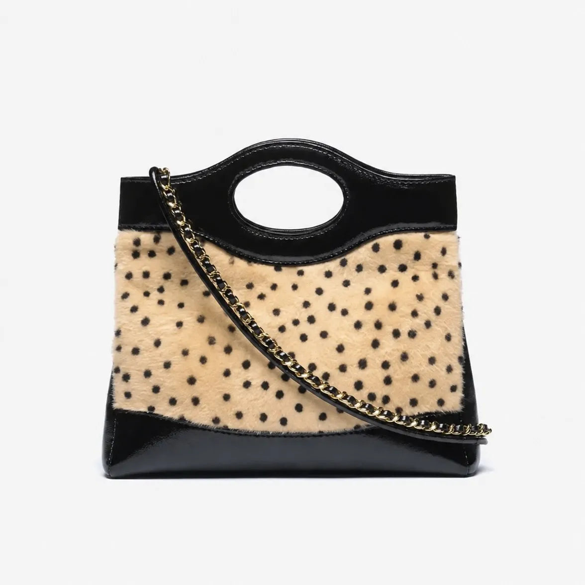 Women Shoulder Crossbody Bag Faux Fur leopard print Bucket Bag Luxury Plush Commuter Handbag Fashion Large Capacity Tote Bag