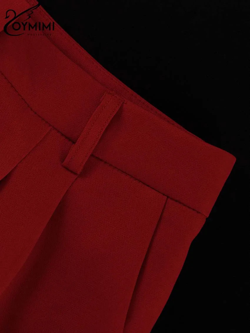 Bold Red Pockets Two Piece Set