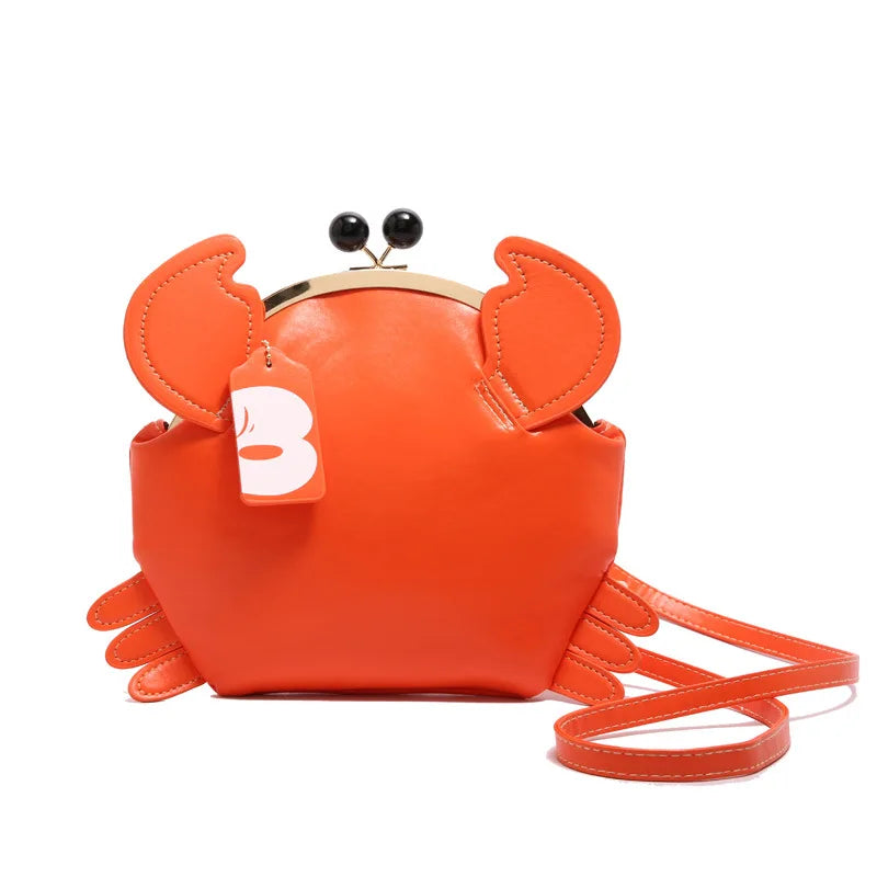 Crab Crossbody Handbag With Coin Purse