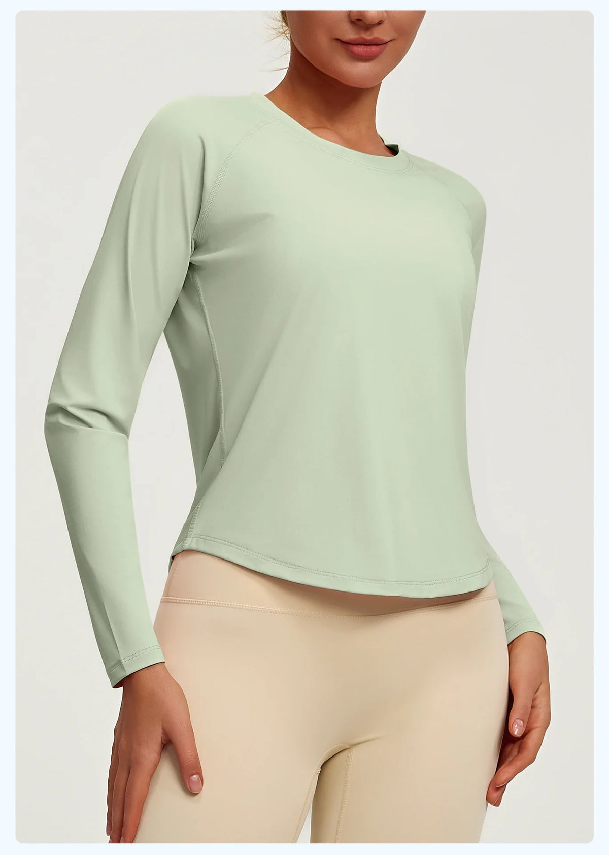 Breathable Loose Mesh Long Sleeve Yoga Top for Women