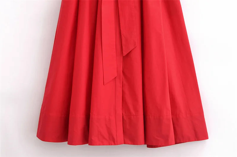 Lapel Casual Pockets Short Sleeve Shirt Dress for Women