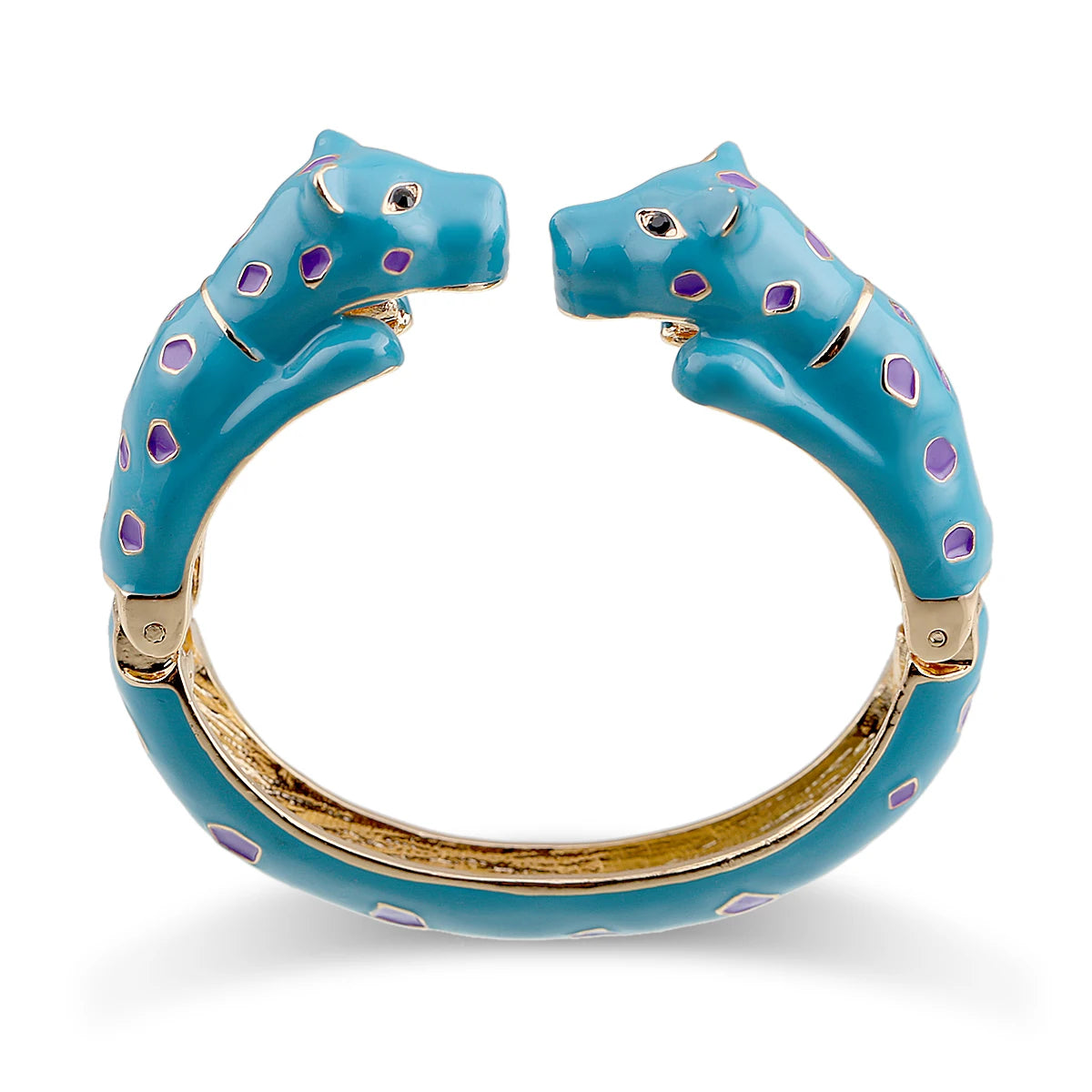 Fashion Colorful Double Leopard Cuff Bracelet for Women