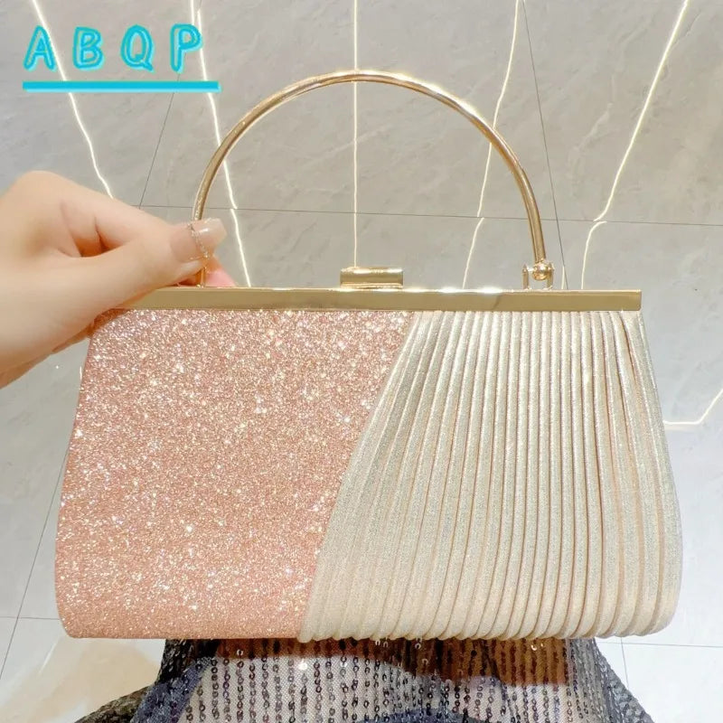New Evening Women's Bag Luxury Brand Shiny Mini Handbag Colorful Diamond Large Capacity Mini Women's Shoulder Bag High Quality