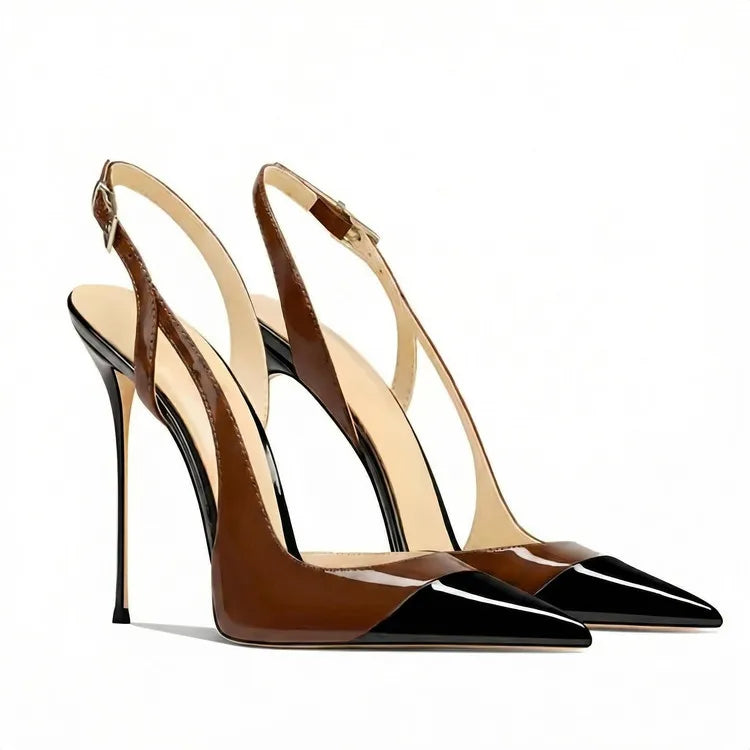 Pointed Toe High Heel Slingback Sandals for Women