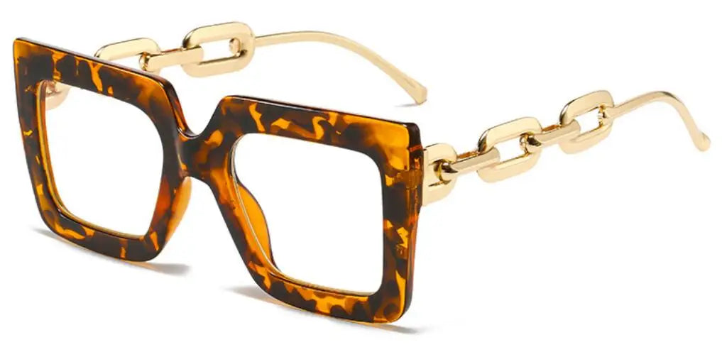 Oversized Square Blue Light Reading Glasses for Women