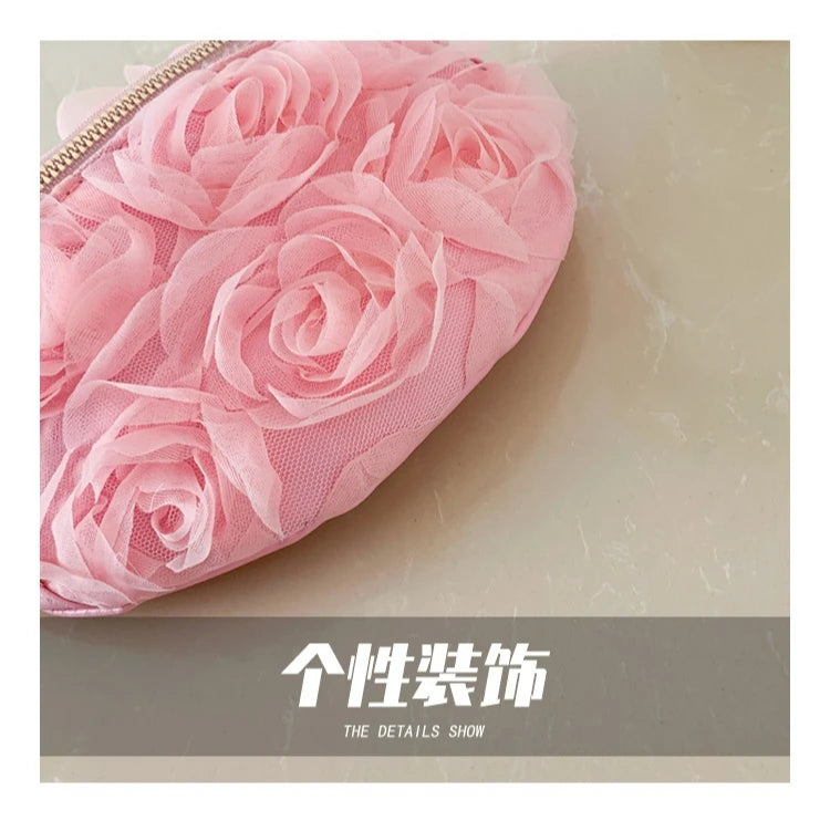 New Women's Waist Bag Flower Shape Fashionable Women's Waist Bag Lace Luxury Lightweight Women's Crossbody Bag High Quality